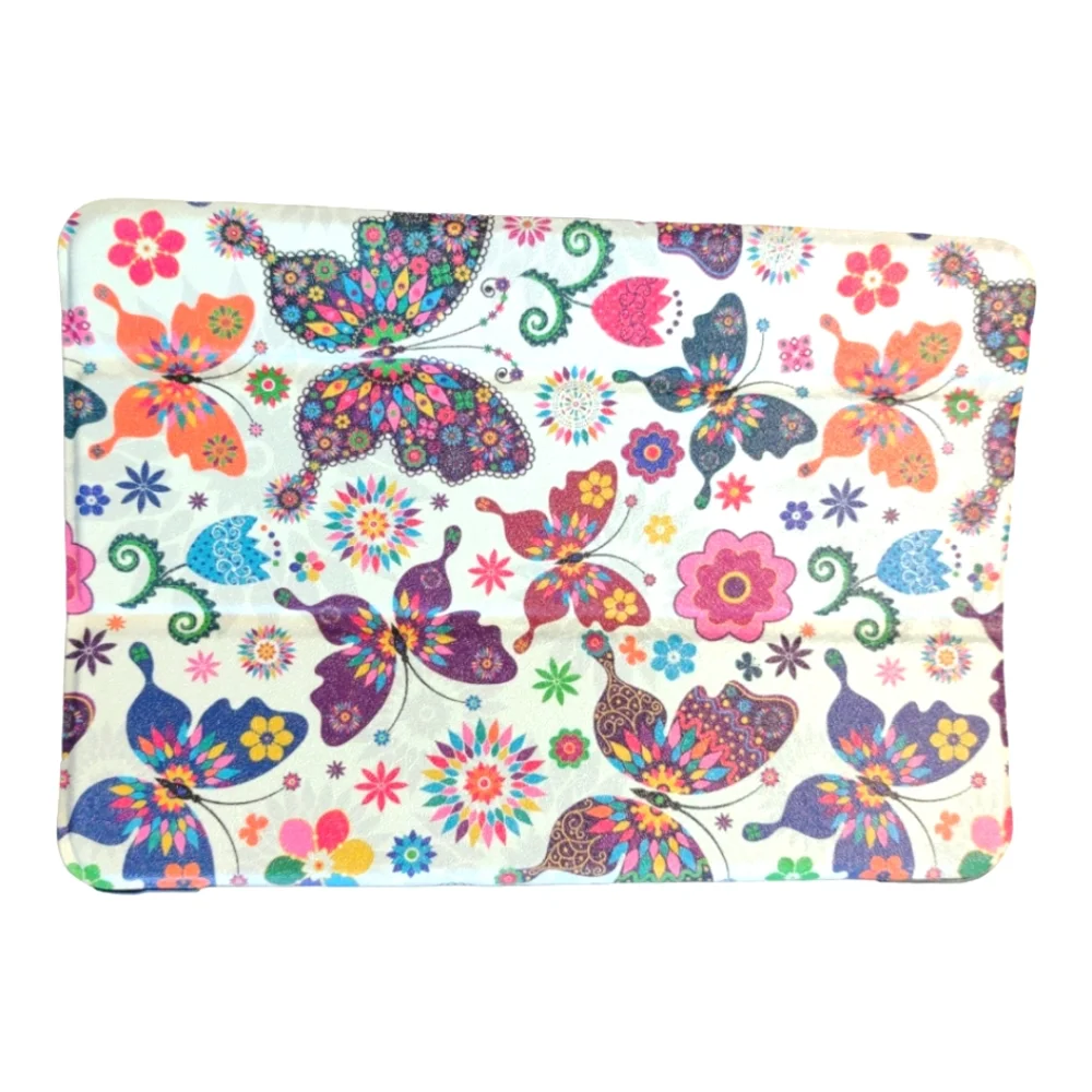 Kuroko Case For Fire HD 8 Plus Rainbow Colored Butterfly Design